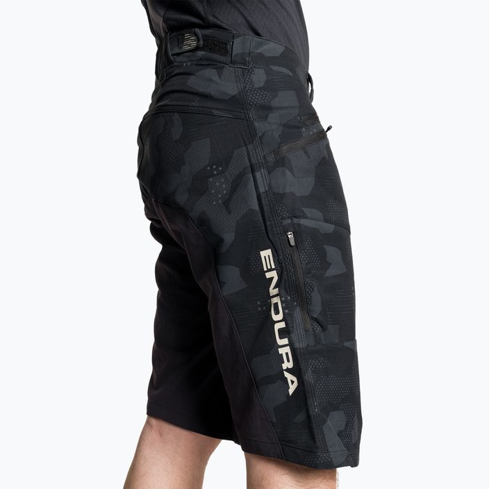 Pantaloni scurți de ciclism pentru bărbați Endura Singletrack II Short black camo 4