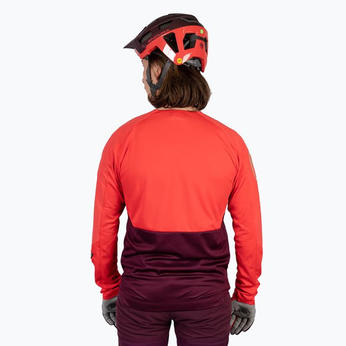 Longsleve de ciclism pentru bărbați Endura MT500 Burner aubergine 4