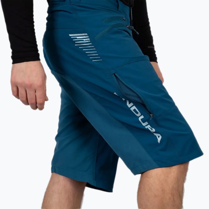 Pantaloni scurți de ciclism pentru bărbați Endura Singletrack II Short blueberry 5