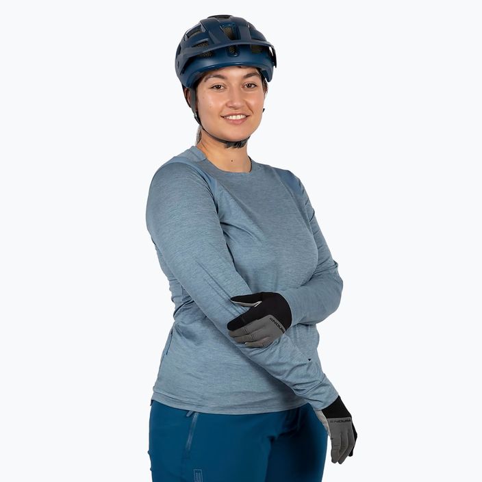 Longsleeve de ciclism pentru femei Endura Singletrack blue steel 5