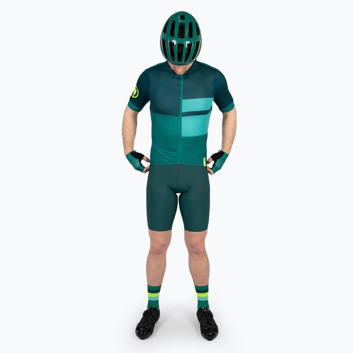 Tricou de ciclism pentru bărbați Endura FS260 Print S/S emerald green 2