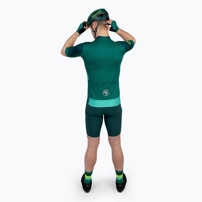 Tricou de ciclism pentru bărbați Endura FS260 Print S/S emerald green 3