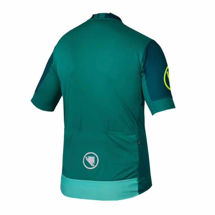 Tricou de ciclism pentru bărbați Endura FS260 Print S/S emerald green 10