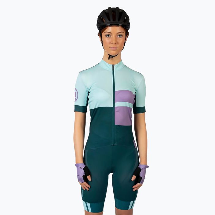Tricou de ciclism pentru femei Endura FS260 Print S/S violet 2