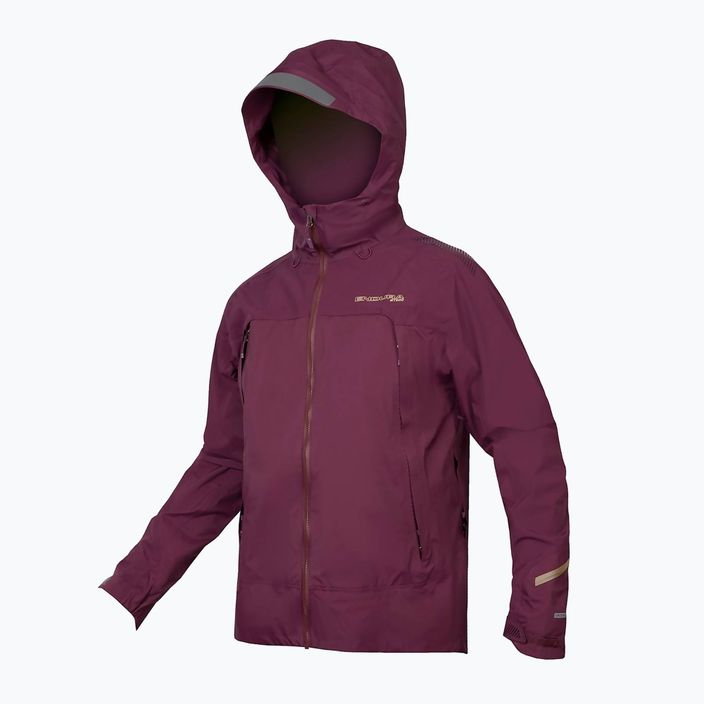 Geacă de ciclism pentru bărbați Endura MT500 Waterproof II aubergine 7