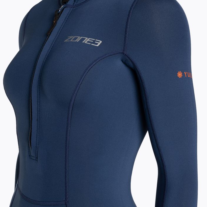Costum de înot pentru femei ZONE3 Yulex Long Sleeve navy 4