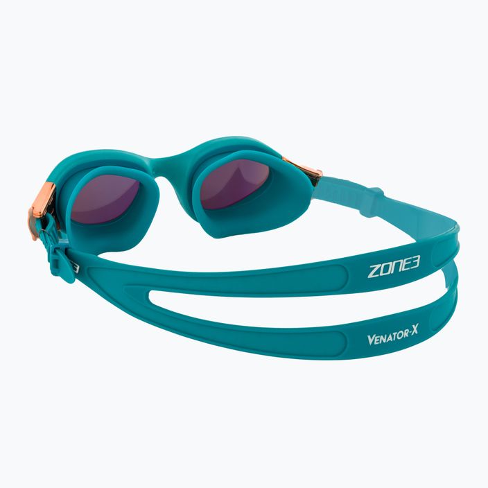 Ochelari de înot ZONE3 Venator-X Swim teal/cooper 4