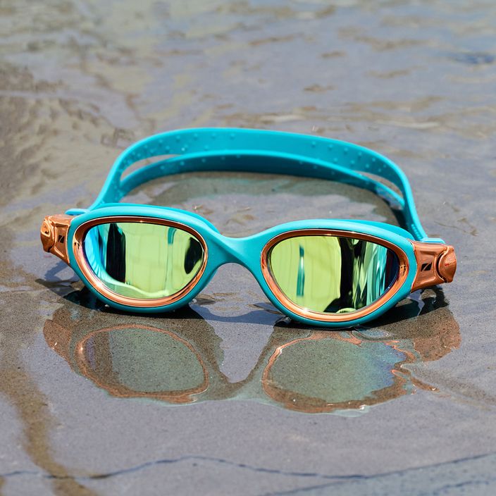 Ochelari de înot ZONE3 Venator-X Swim teal/cooper 10