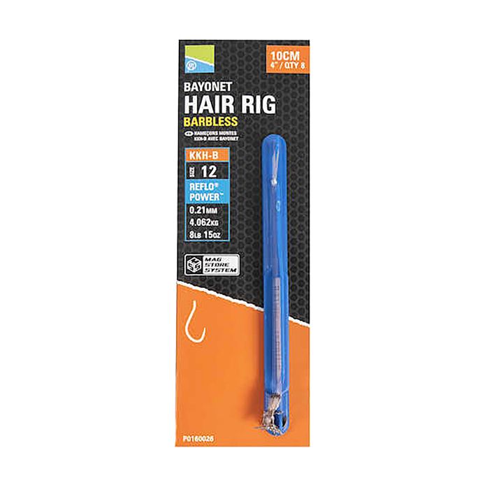 Preston KKH-B Mag Store Mag Hair Rigs methode leader barbless hook + linie clară P0160025 2