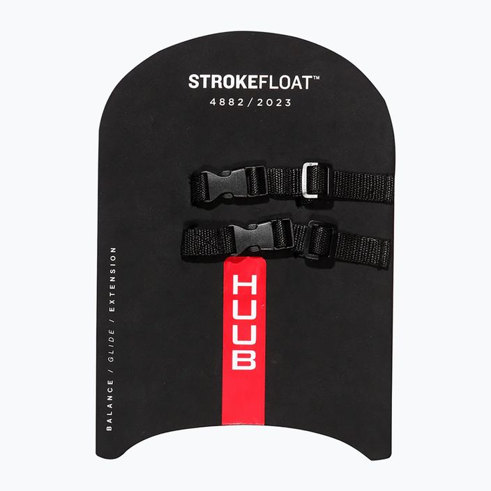 Placă de înot HUUB Strokefloat black/red