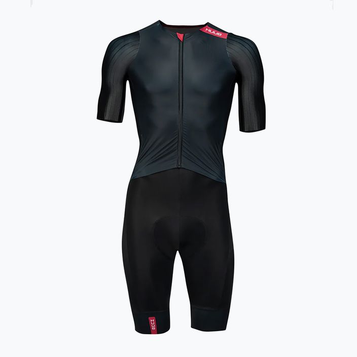 Combinezon de ciclism pentru bărbați HUUB Strada Road Speed Suit black/red