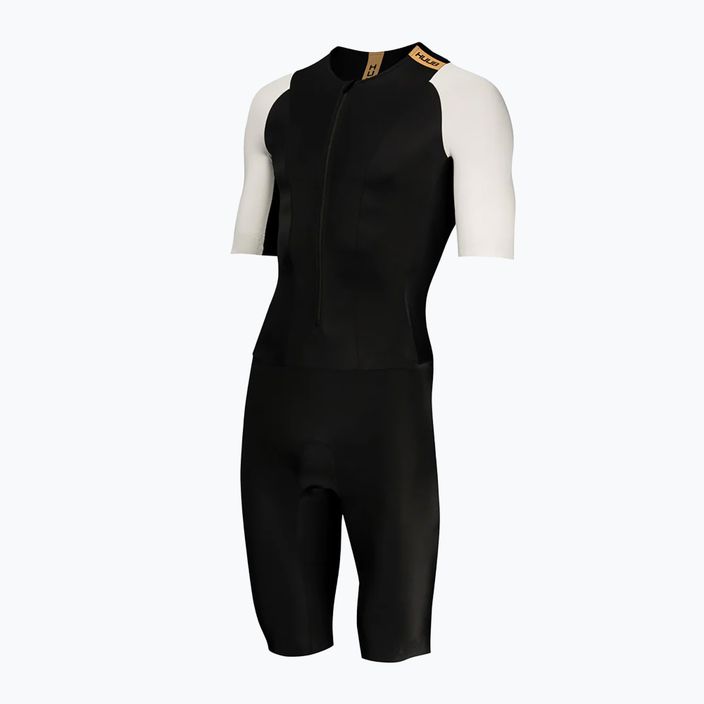 Combinezon de triatlon pentru bărbați HUUB Collective Tri Suit black/white 3