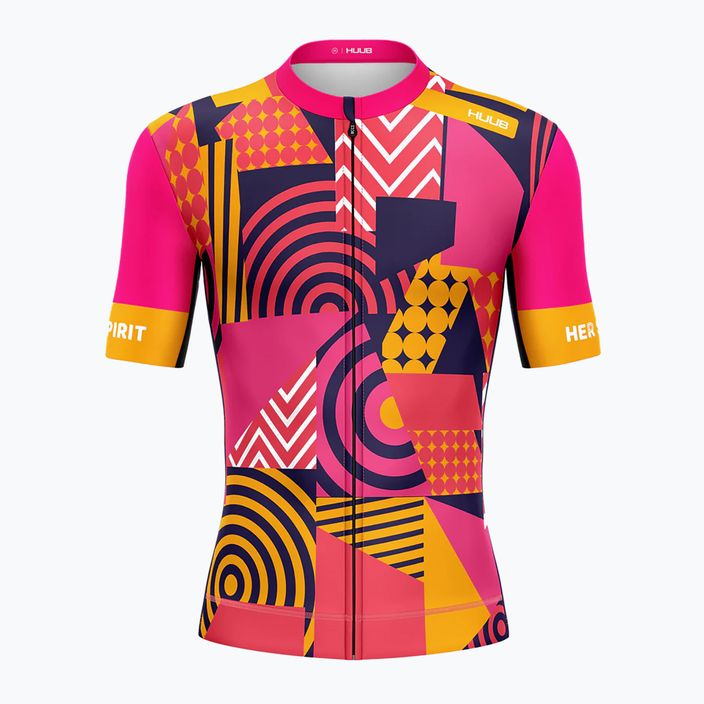 Tricou de ciclism pentru femei HUUB Her Spirit patchwork