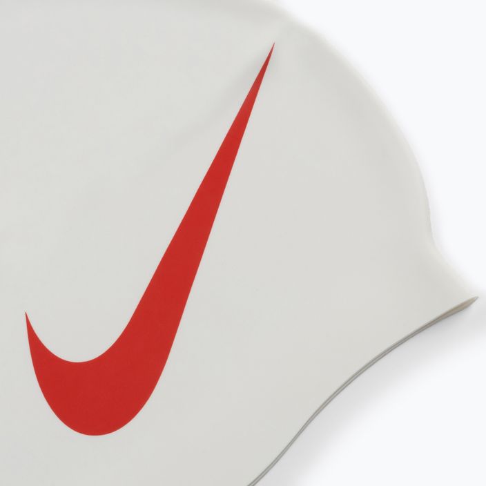 Șapcă de înot Nike BIG SWOOSH alb și roșu NESS5173-173 2
