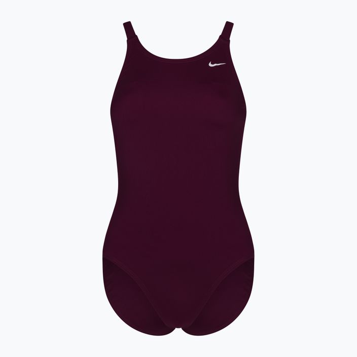 Costum de baie dintr-o singură piesă pentru femei Nike Hydrastrong Solid Fastback burgundy NESSA001-614