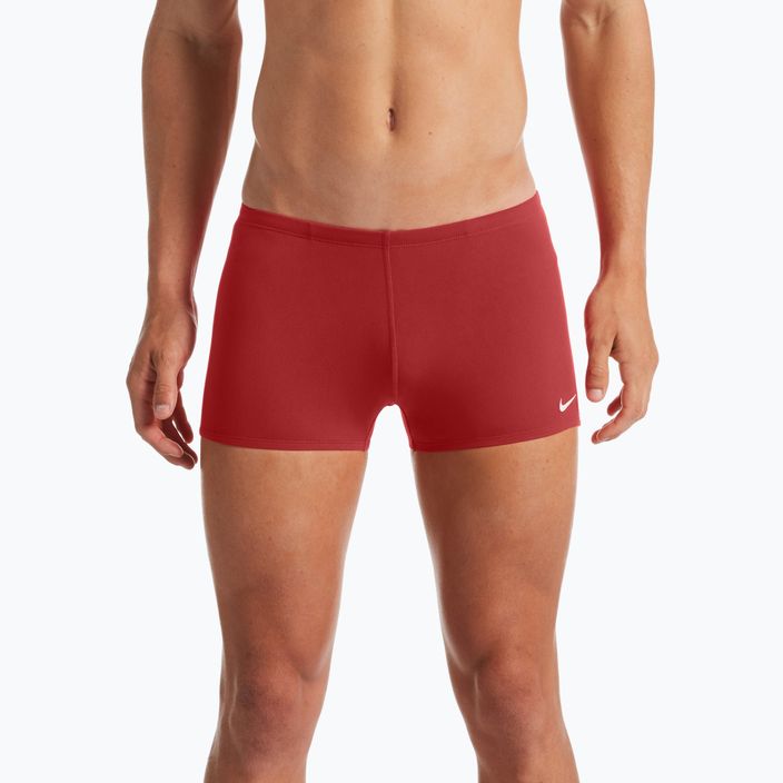Boxeri de înot bărbați Nike Hydrastrong Solid Square Leg roșu NESSA002-614 7