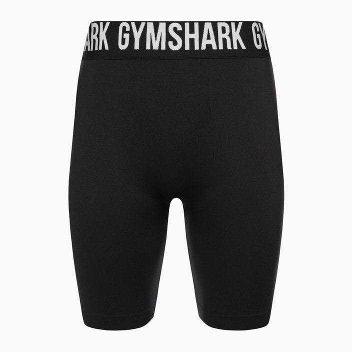 Pantaloni scurți de antrenament pentru femei Gymshark Fit Cycling negru/alb negru/alb 5