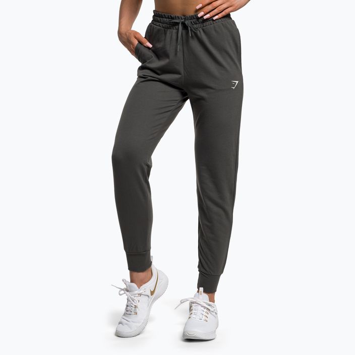 Pantaloni de antrenament Gymshark pentru femei, gri cărbune