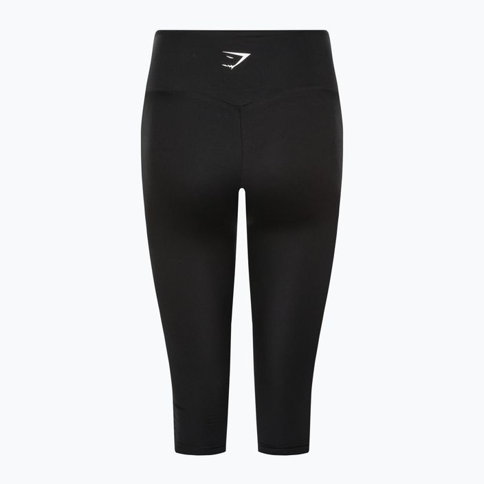 Gymshark Training Cropped leggings pentru femei negru/alb 6