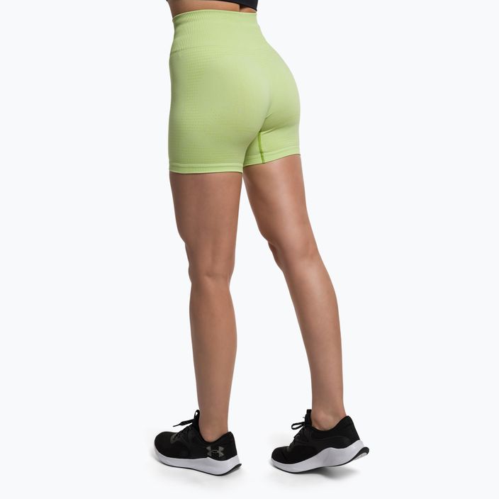 Pantaloni scurți de antrenament pentru femei Gymshark Vital Seamless galben neon 3