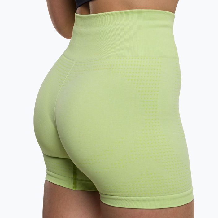 Pantaloni scurți de antrenament pentru femei Gymshark Vital Seamless galben neon 4