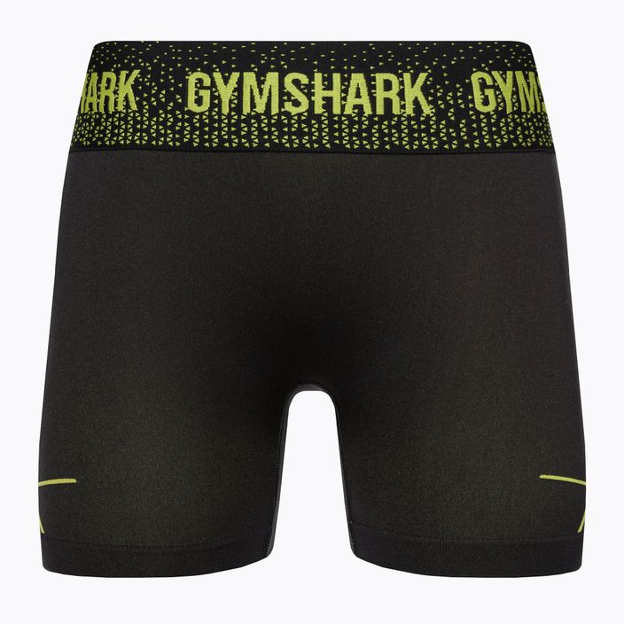 Pantaloni scurți de antrenament pentru femei Gymshark Apex Apex Seamless Low Rise verde/negru 5