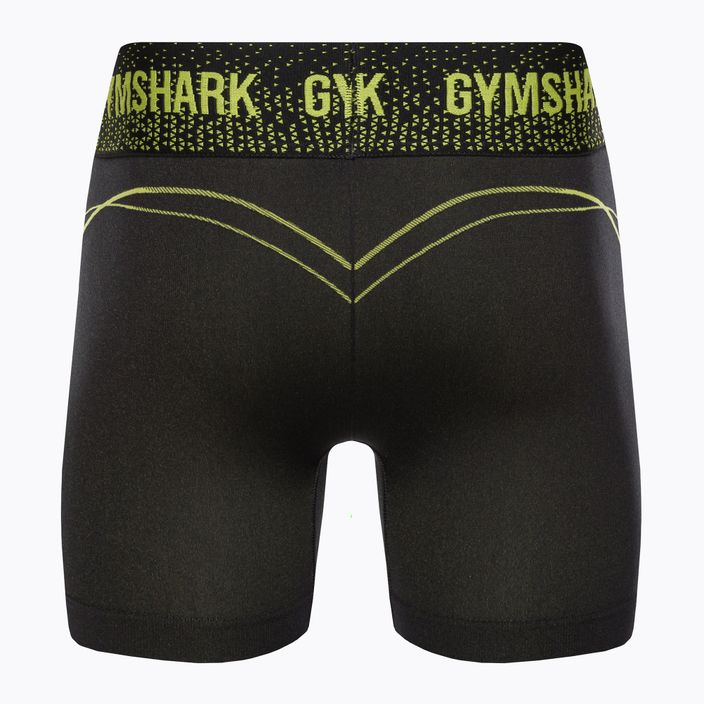 Pantaloni scurți de antrenament pentru femei Gymshark Apex Apex Seamless Low Rise verde/negru 6