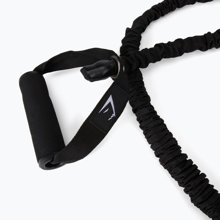 Gymshark Rezistență grea Cablu de exerciții de rezistență Expeditor de exercițiu negru 3