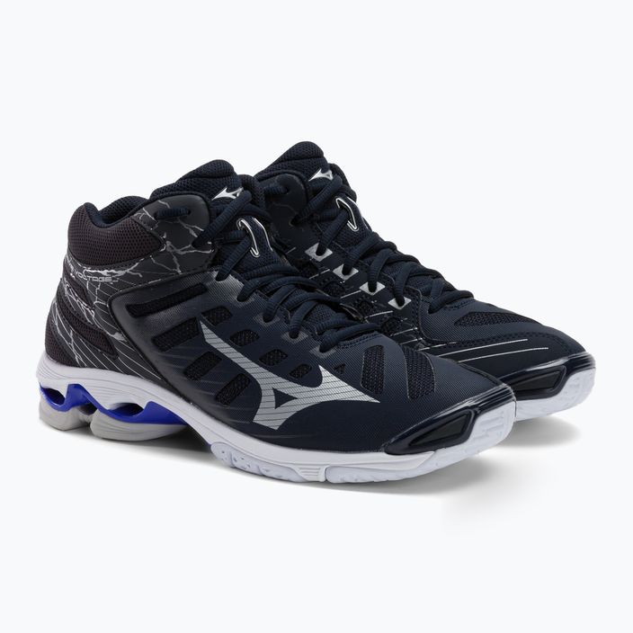 Pantofi de volei pentru bărbați Mizuno Wave Voltage Mid albastru marin V1GA216501 5