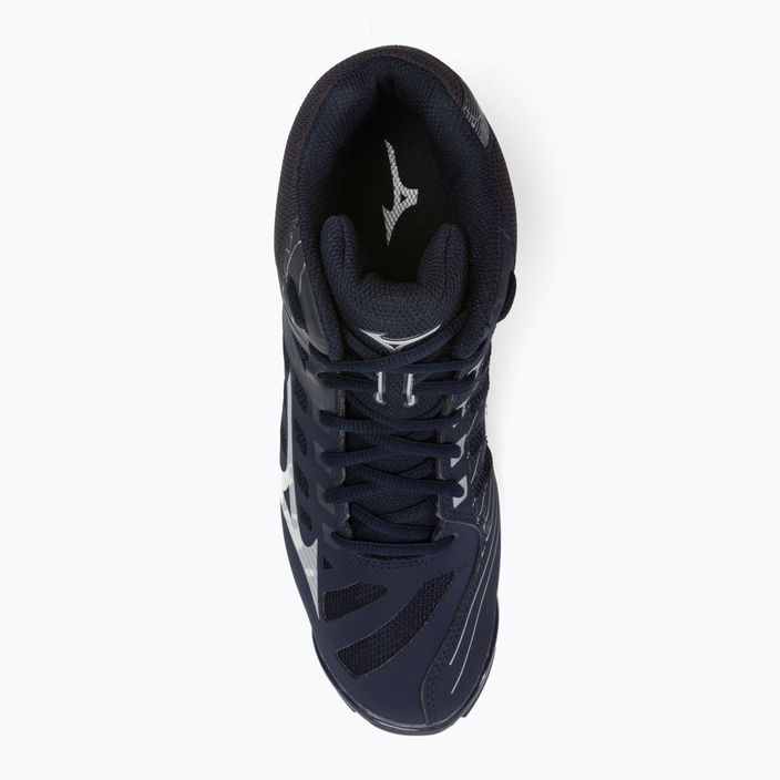Pantofi de volei pentru bărbați Mizuno Wave Voltage Mid albastru marin V1GA216501 6