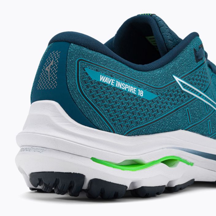 Pantofi de alergare pentru bărbați Mizuno Wave Inspire 18 albastru J1GC224402 8