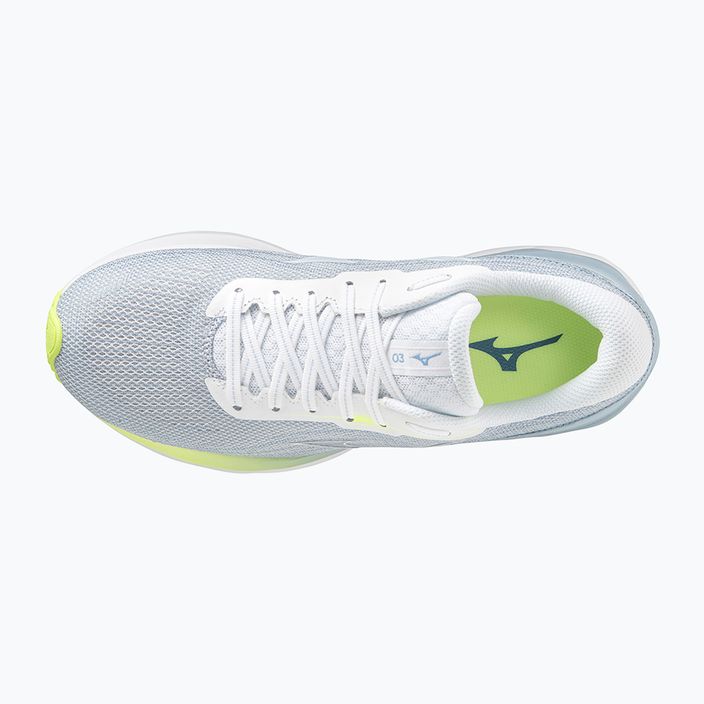 Încălțăminte de alergare pentru femei Mizuno Skyrise 3 white/ white/ neo lime 5