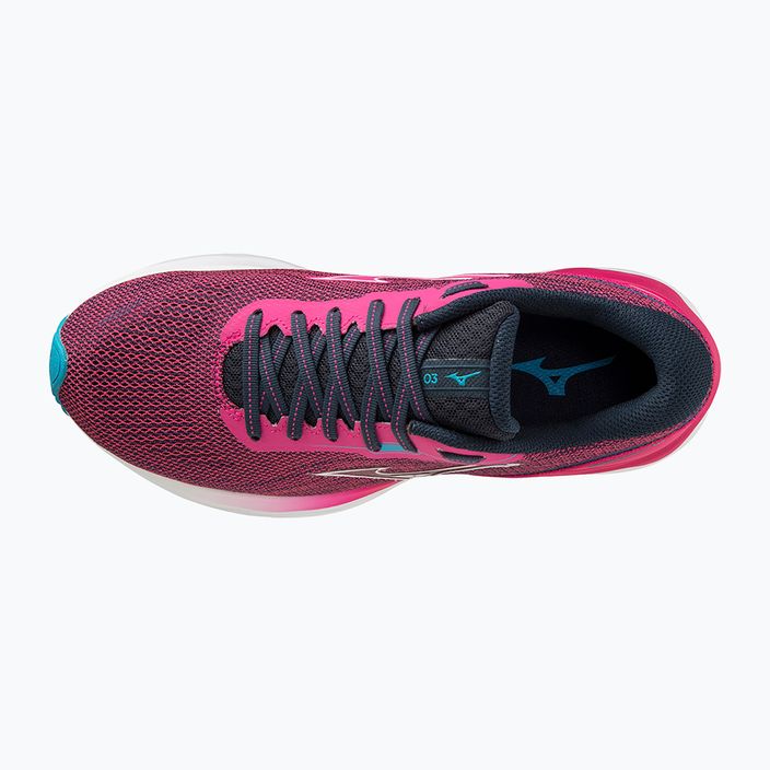Pantofi de alergare pentru femei Mizuno Skyrise 3 roz păun/alb/alger albastru 12