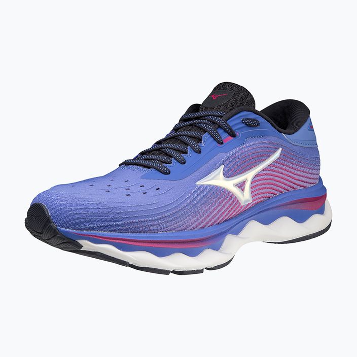 Pantofi de alergare pentru femei Mizuno Wave Sky 5 amparo blue/white/festival fucsia 11