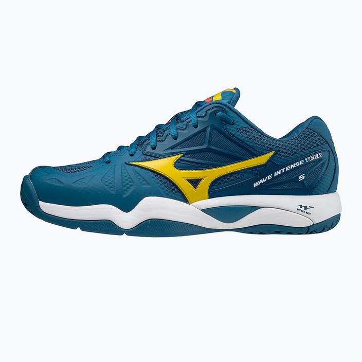 Pantofi de tenis pentru bărbați Mizuno Wave Intense Tour 5 AC albastru 61GA190030 10