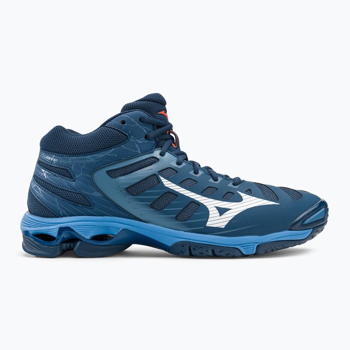 Pantofi de volei pentru bărbați Mizuno Wave Voltage Mid albastru marin V1GA216521 2