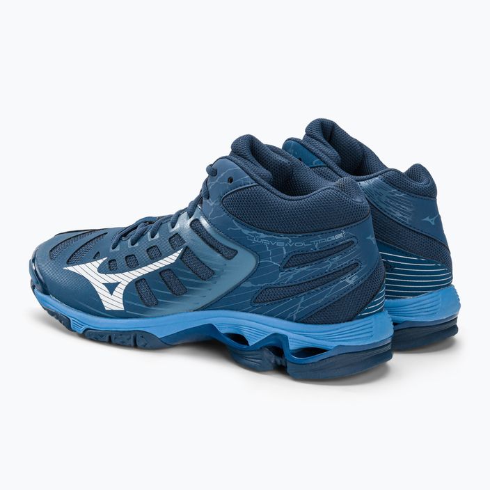 Pantofi de volei pentru bărbați Mizuno Wave Voltage Mid albastru marin V1GA216521 4