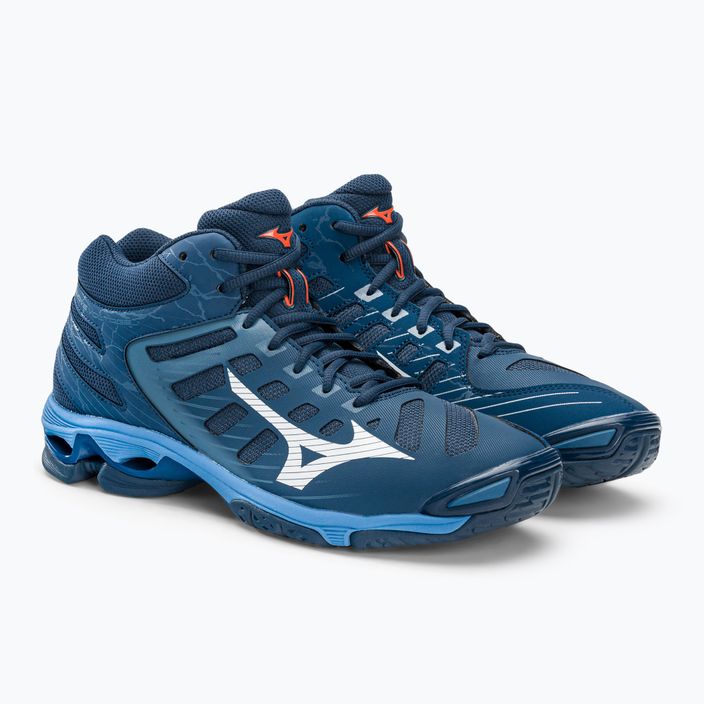 Pantofi de volei pentru bărbați Mizuno Wave Voltage Mid albastru marin V1GA216521 5