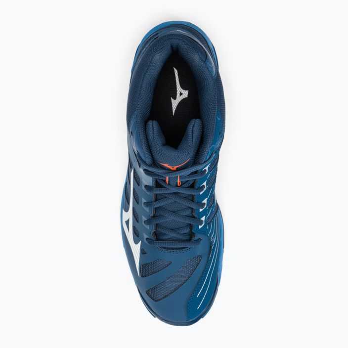 Pantofi de volei pentru bărbați Mizuno Wave Voltage Mid albastru marin V1GA216521 7