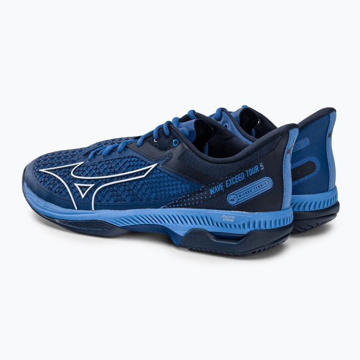 Pantofi de tenis pentru bărbați Mizuno Wave Exceed Tour 5 AC albastru marin 61GA227026 3