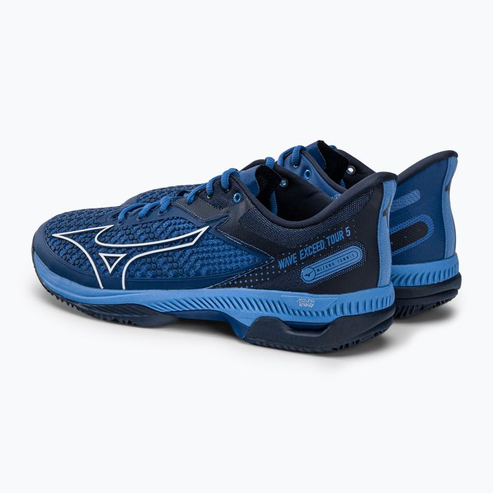 Pantofi de tenis pentru bărbați Mizuno Wave Exceed Tour 5 CC albastru marin 61GC227426 3