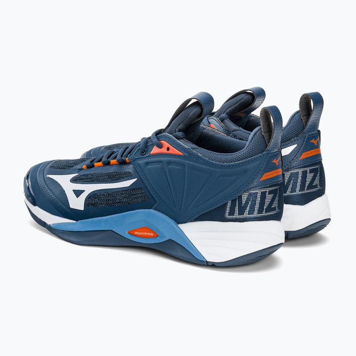 Pantofi de volei pentru bărbați Mizuno Wave Momentum 2 albastru marin V1GA211212 3