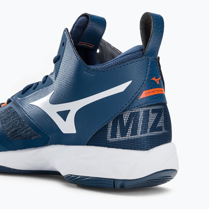 Pantofi de volei pentru bărbați Mizuno Wave Momentum 2 Mid albastru marin V1GA211721 11