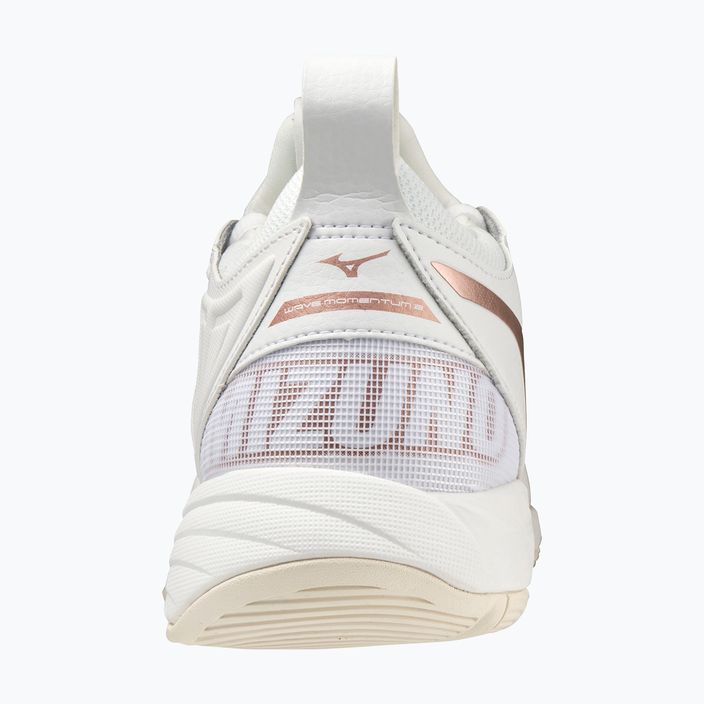 Pantofi de volei pentru bărbați Mizuno Wave Momentum 2 alb/rosu/alb de zăpadă 8