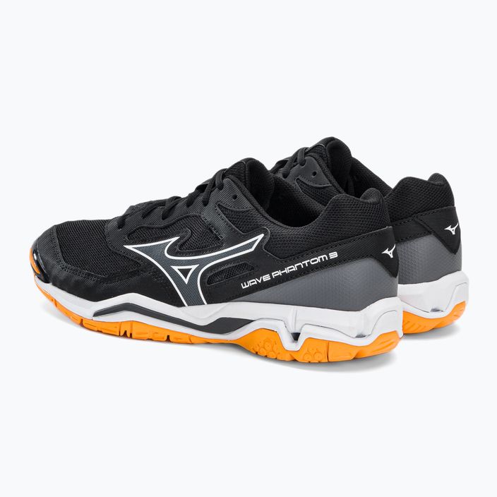 Pantofi de handbal pentru bărbați Mizuno Wave Phantom 3 negru X1GA226044 3