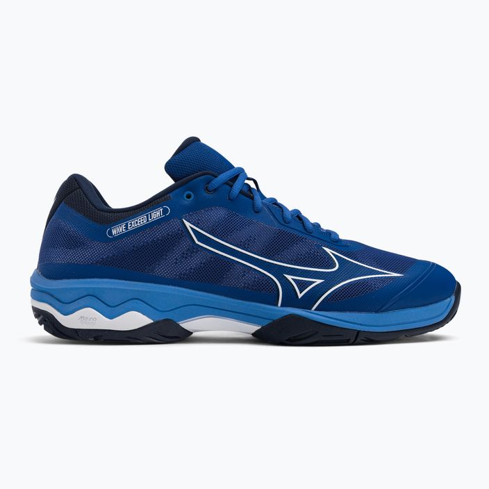 Pantofi de tenis pentru bărbați Mizuno Wave Exceed Light AC albastru marin 61GA221826 2