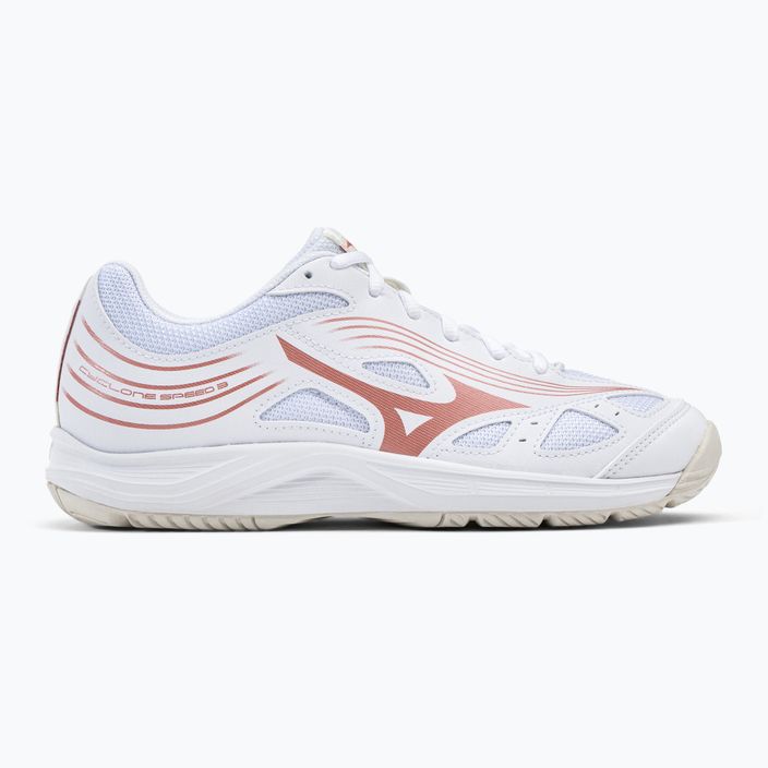 Pantofi de volei pentru femei Mizuno Cyclone Speed 3 alb/roz V1GC218080K36_36.0/3.5 2