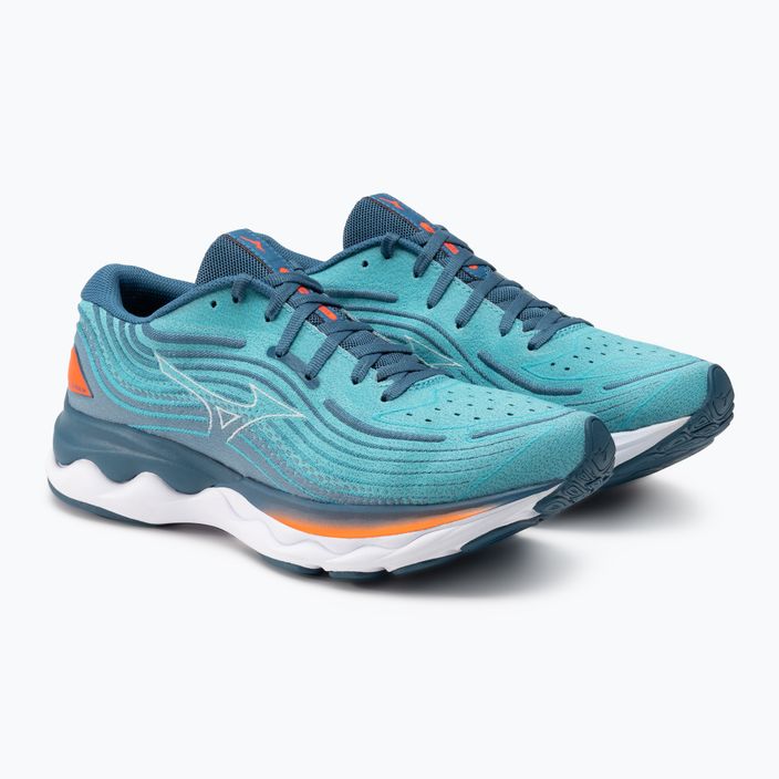 Pantofi de alergare pentru bărbați Mizuno Wave Skyrise 4 albastru J1GC230901 4
