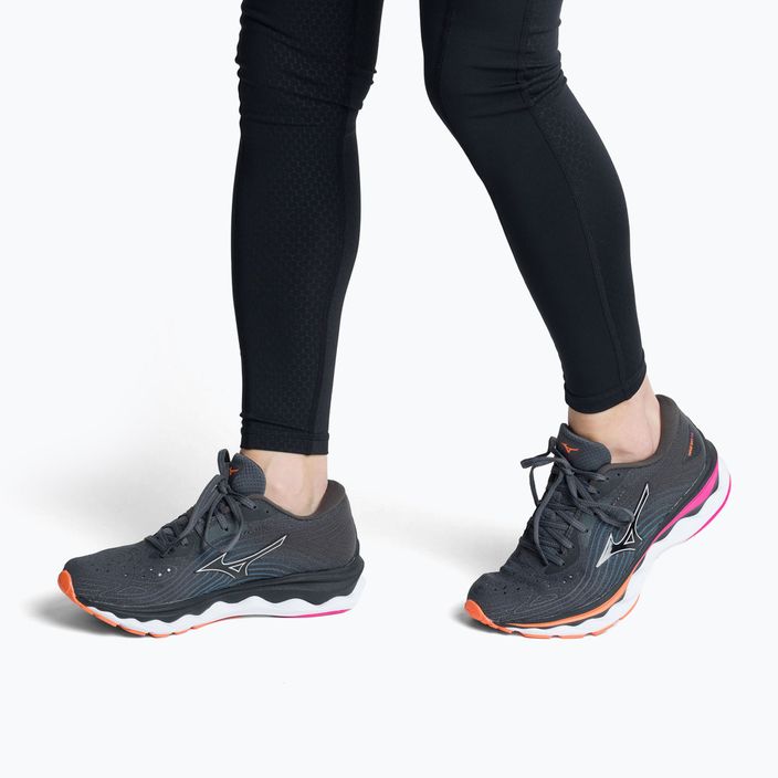 Pantofi de alergare pentru femei Mizuno Wave Sky 6 gri J1GD220271 2