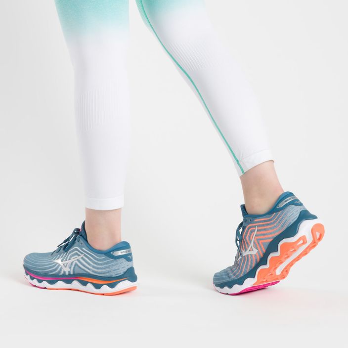 Pantofi de alergare pentru femei Mizuno Wave Horizon 6 albastru J1GD222611 3